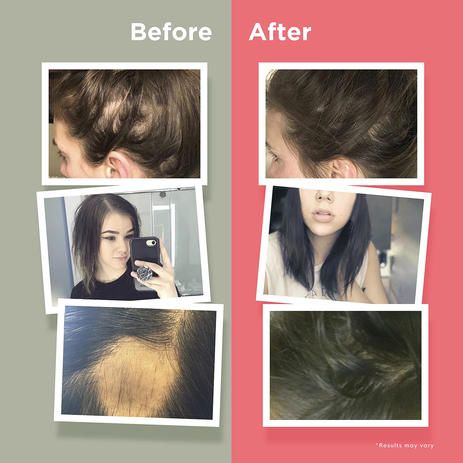 Naturenetics HairAnew charity proceeds graphic communicates charitable support