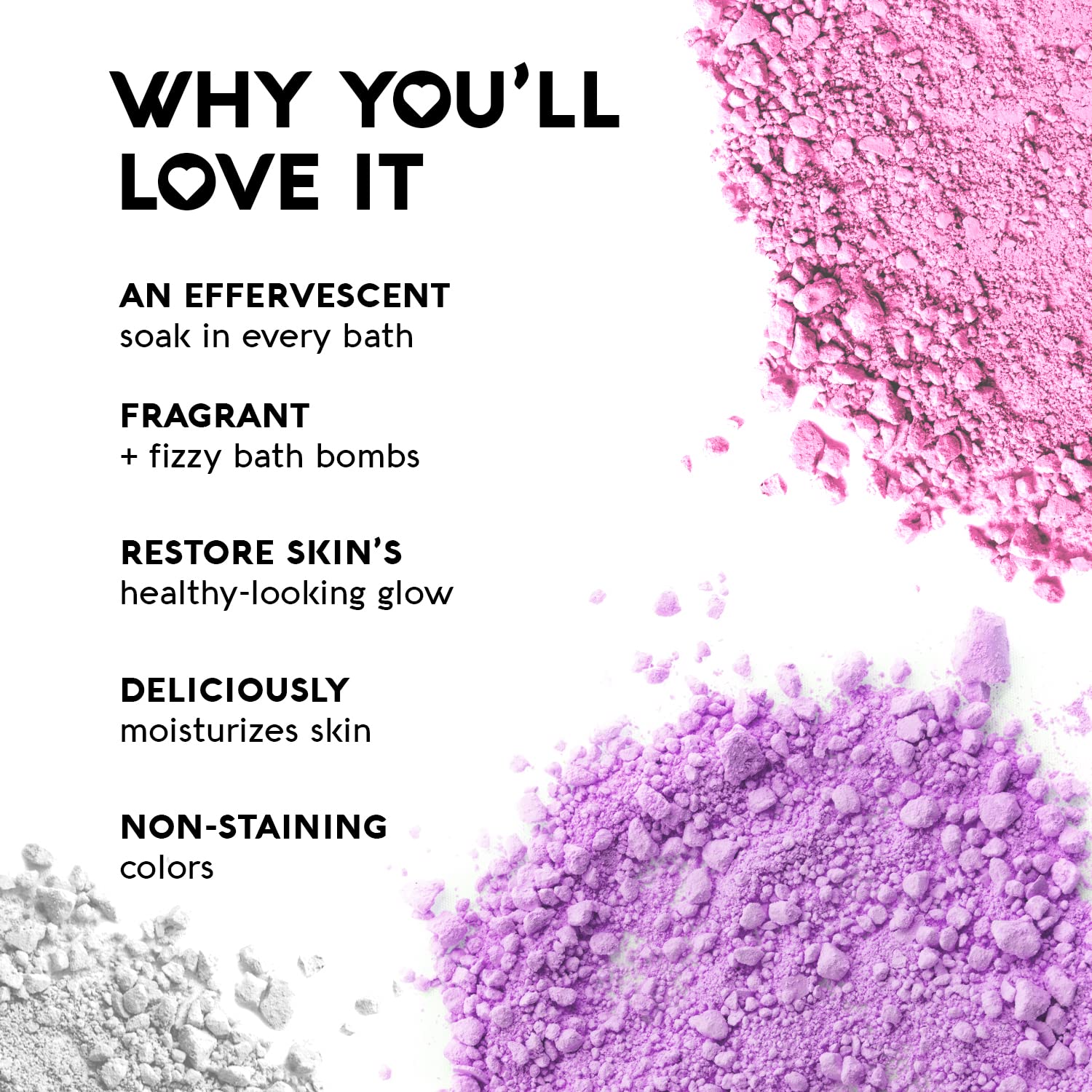 Nature's Beauty witch hazel bath bomb highlighting vegan cruelty-free formula