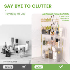 Nature's Source acrylic organizer shows sturdy, rust-proof construction.