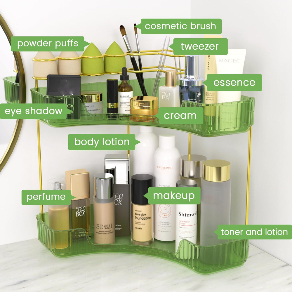 NATURE'S SOURCE bathroom-organizer-assembly-green-step illustrates easy setup
