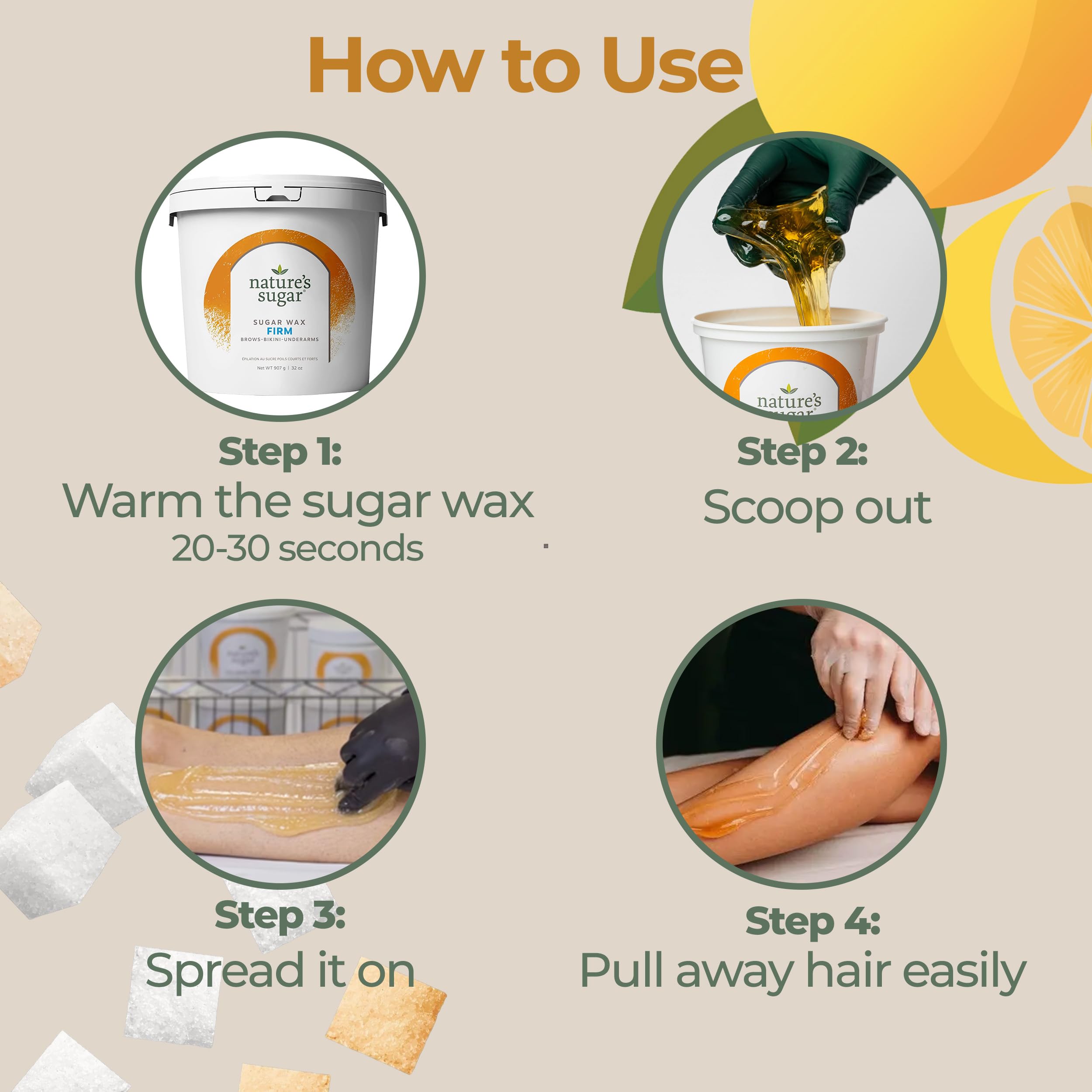Nature's Sugar firm wax at-home kit setup for easy self-care