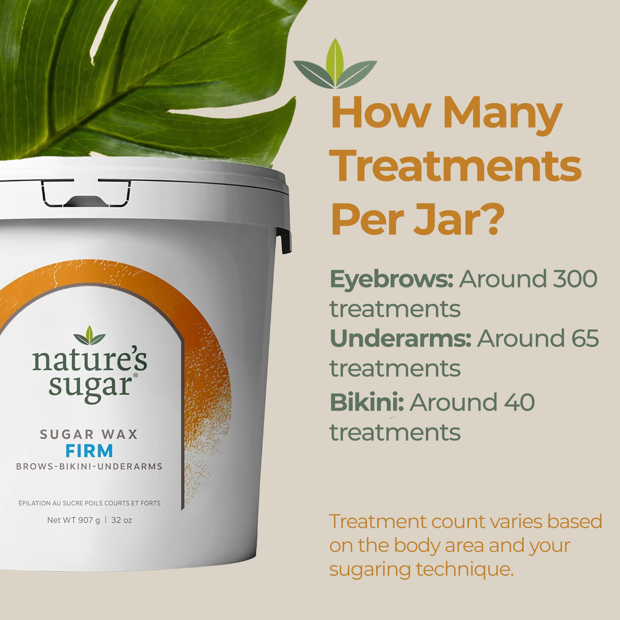 Nature's Sugar firm wax jar close-up highlighting clean ingredients