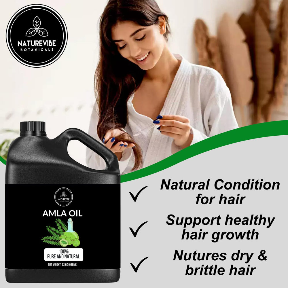 Naturevibe Botanicals Amla Oil ingredients 100% pure natural amla seed oil