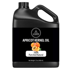 Naturevibe Botanicals Apricot Oil 32oz jar in airtight packaging preserves freshness