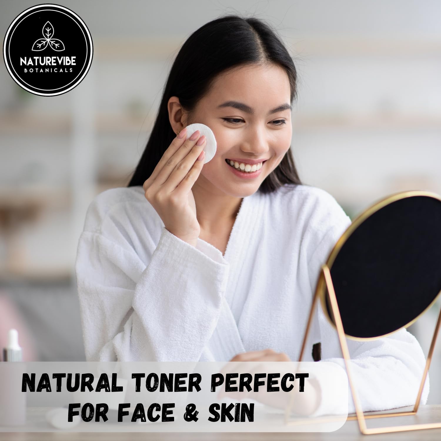 Naturevibe Botanicals Lavender Water closeup highlights pure hydrosol aroma for refreshing skin.