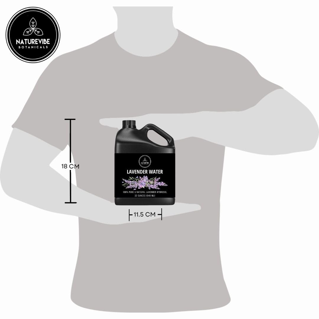 Naturevibe Botanicals Lavender Water for hair care provides scalp hydration and shine.