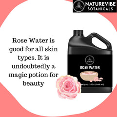Naturevibe Botanicals Rose Water Toner used as hair spray for lightweight hydration.