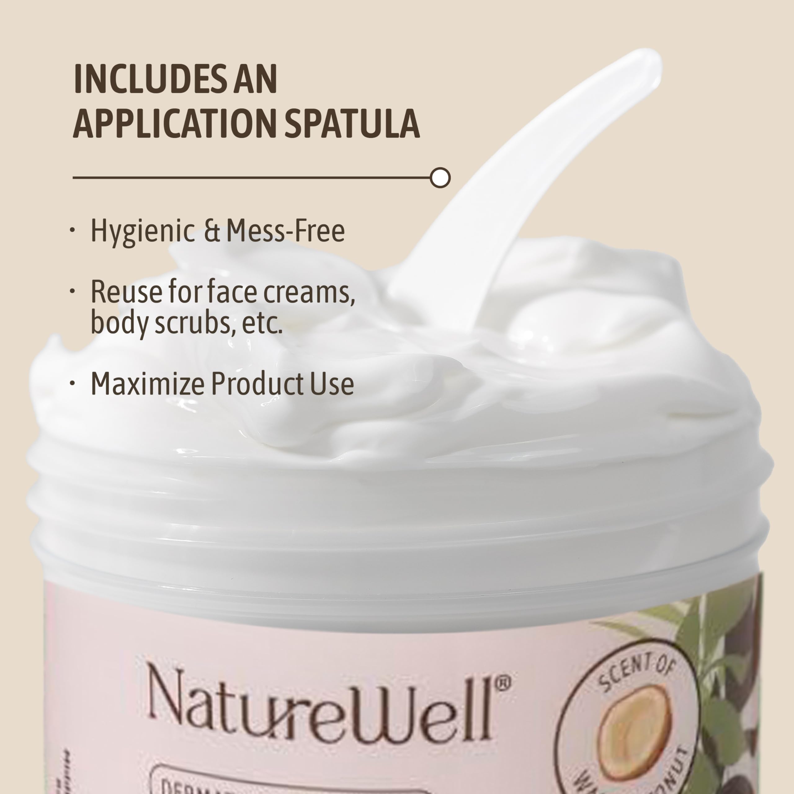 NatureWell Dermatologist-tested and cruelty-free badge on label