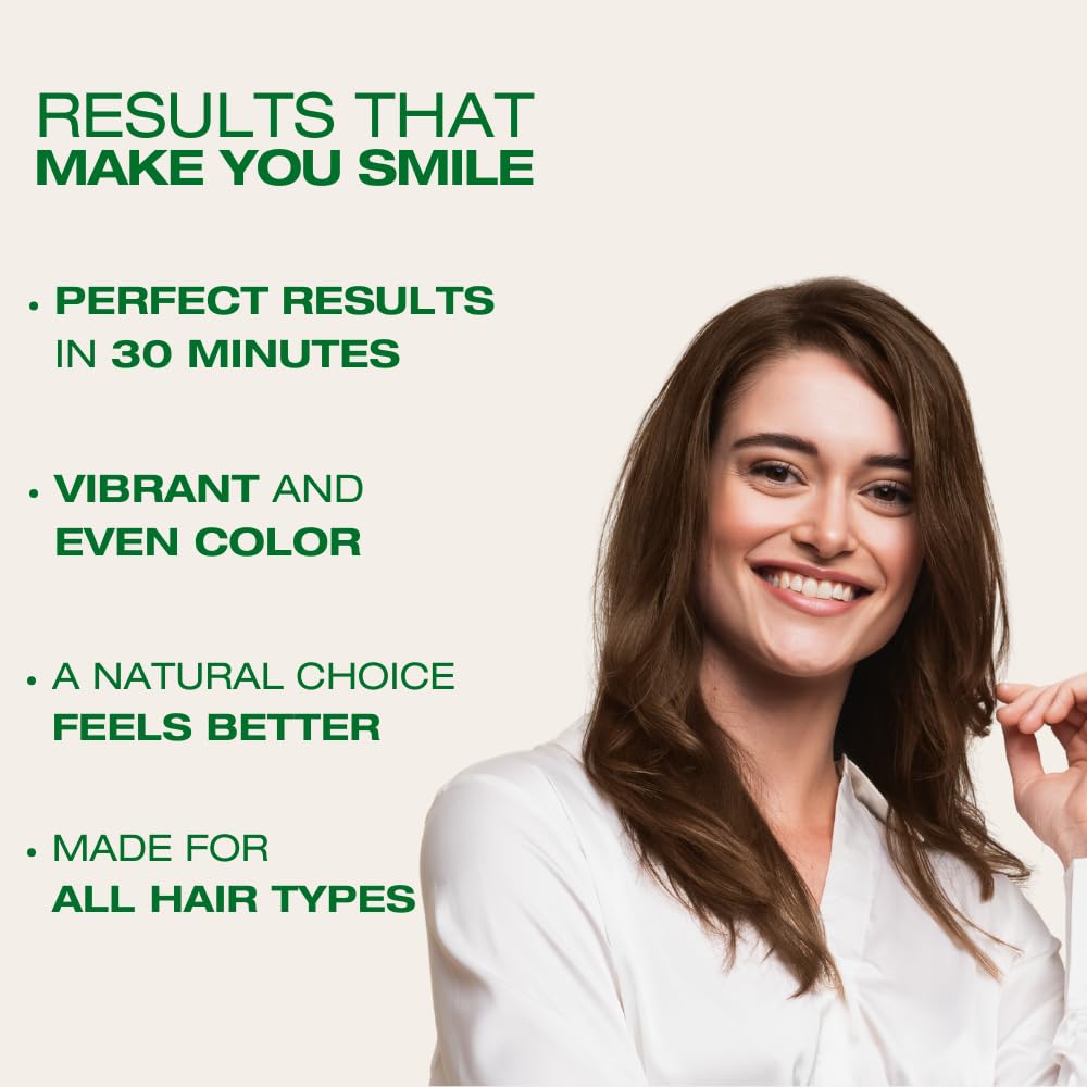 Naturigin light chocolate brown after-color treatment tube promoting shine and color protection.