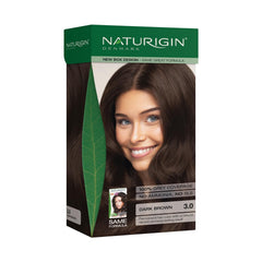 Naturigin permanent color cream 3.0 dark brown for at home vibrant coverage