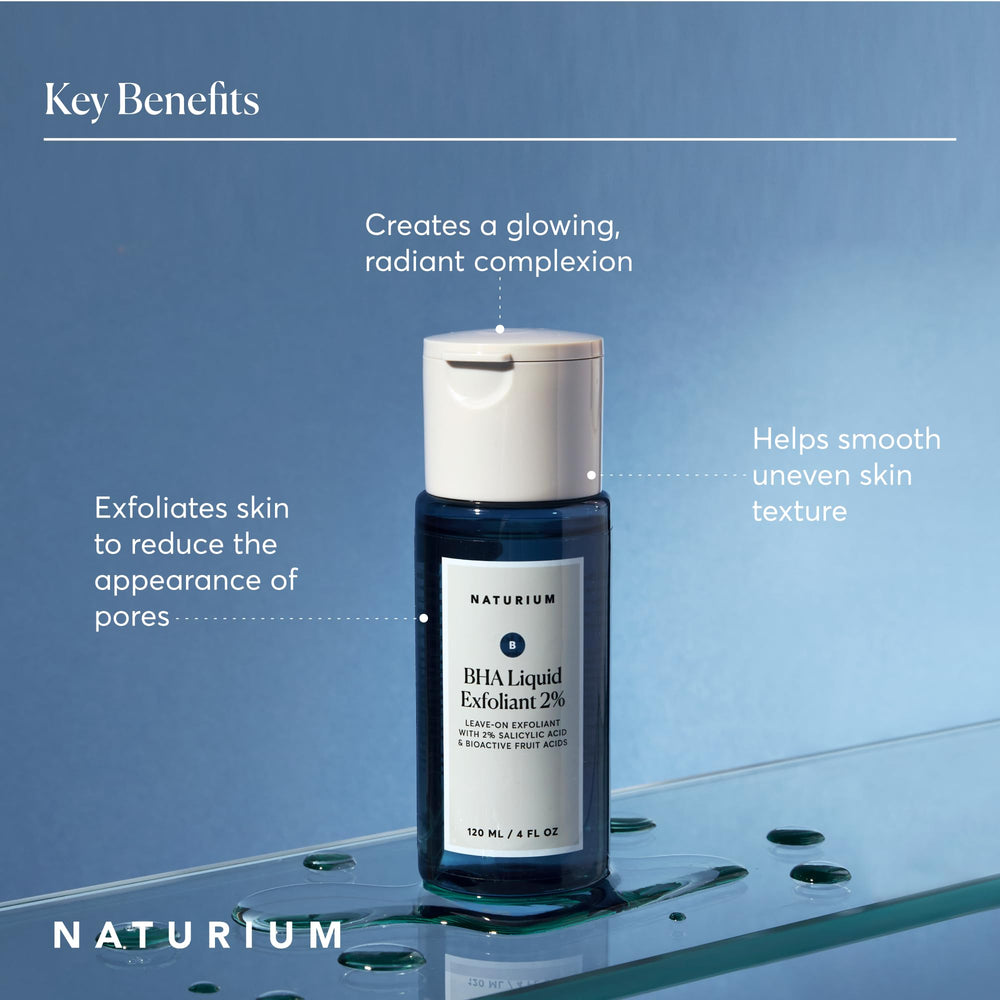 Naturium BHA Liquid Exfoliant application steps for nightly routine