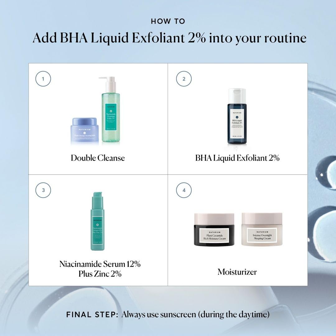 Naturium BHA Liquid Exfoliant packaging varied for different formats