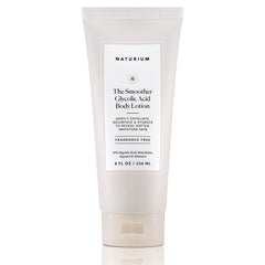 Naturium Glycolic Acid Body Lotion bottle showing the powerful formula.
