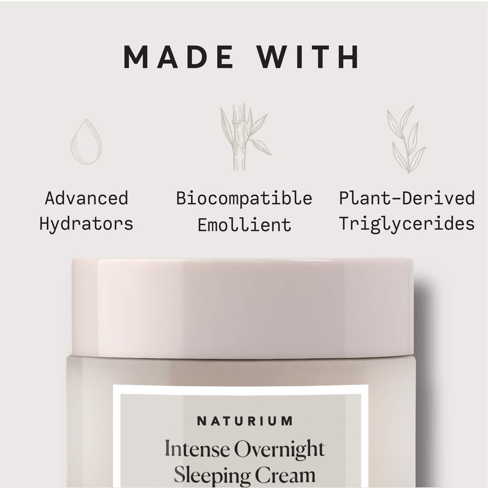 Naturium Intense Overnight Sleeping Cream in night routine emphasizes hydration and absorption