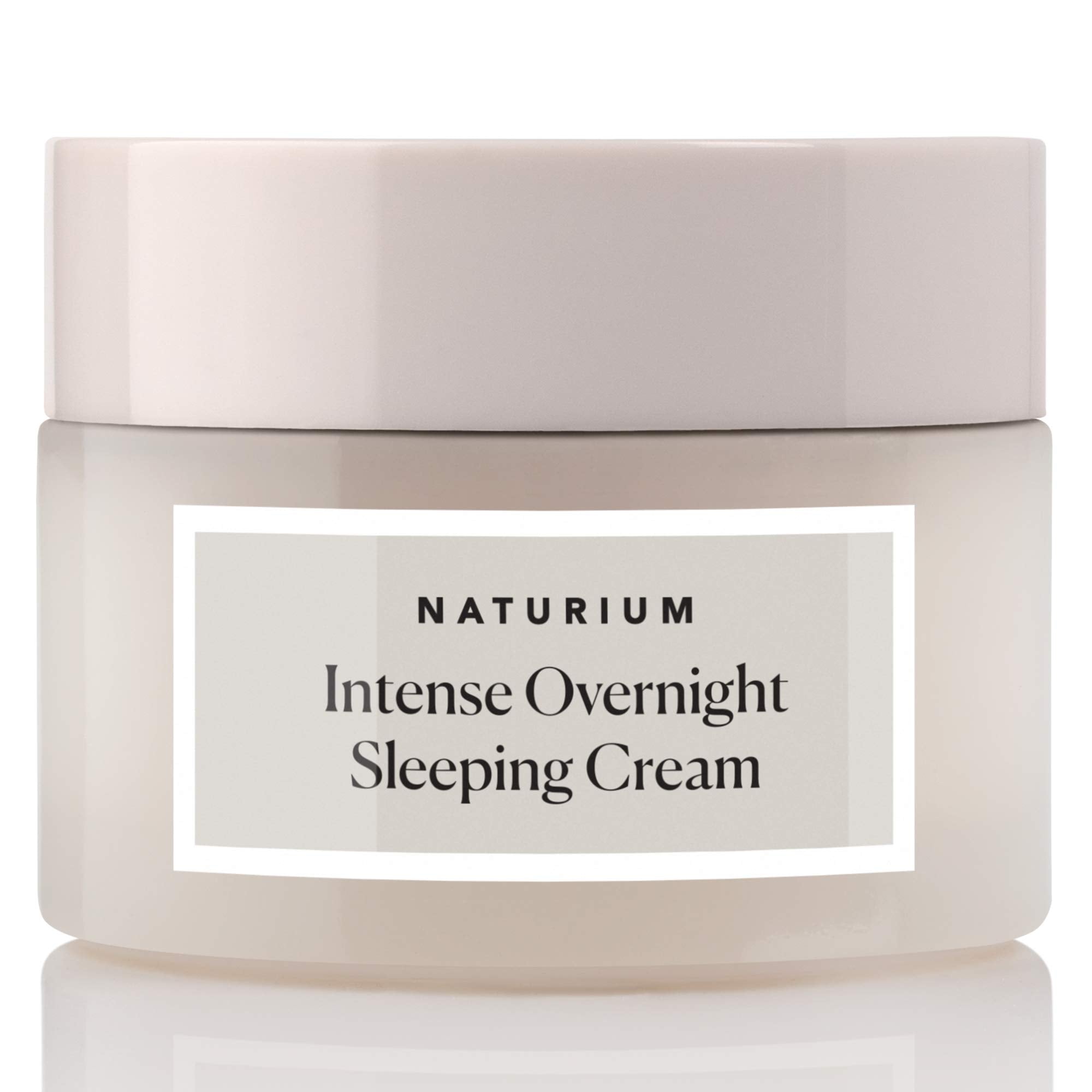 Naturium Intense Overnight Sleeping Cream tub closeup for rich hydration and overnight glow