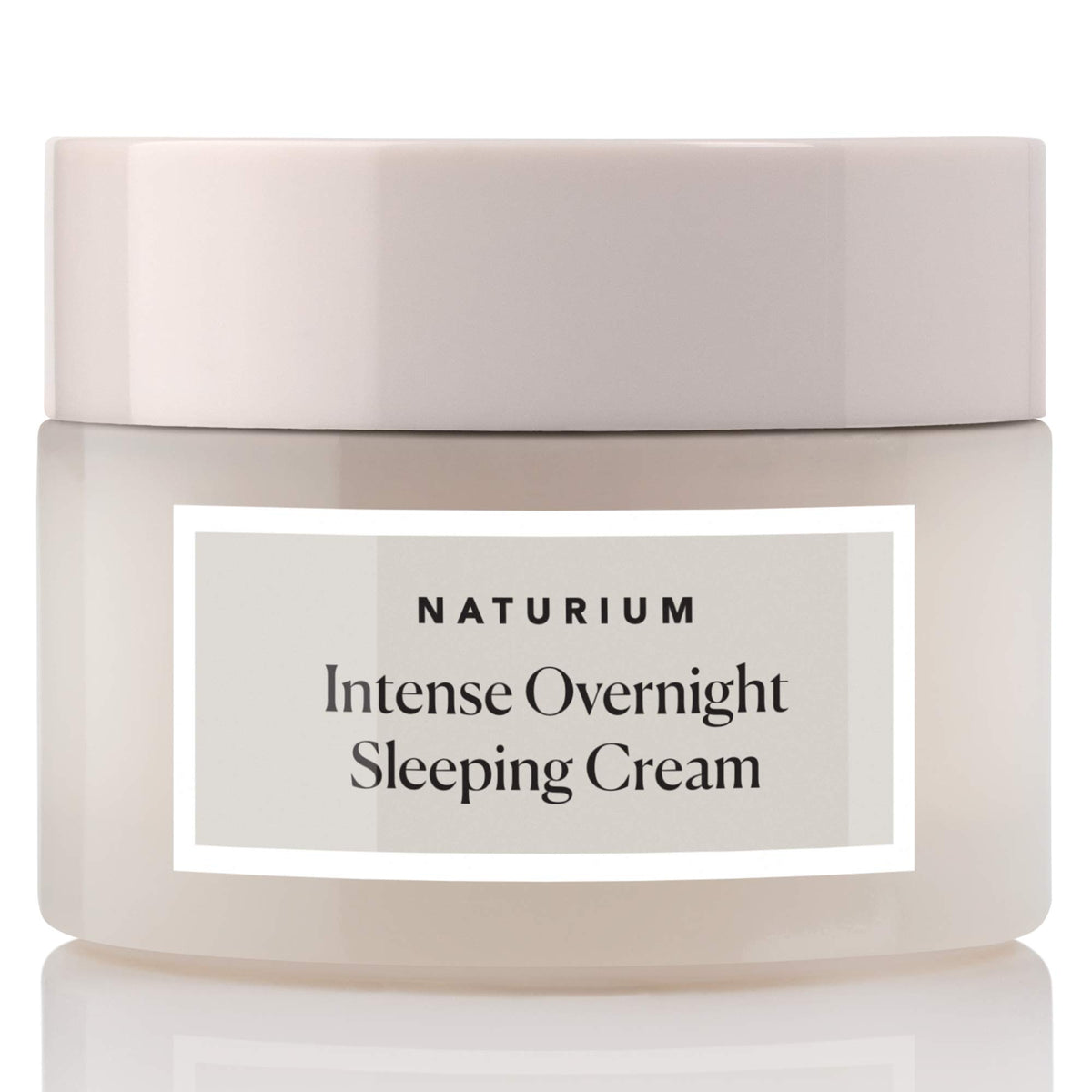 Naturium Intense Overnight Sleeping Cream tub closeup for rich hydration and overnight glow