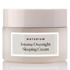 Naturium Intense Overnight Sleeping Cream tub closeup for rich hydration and overnight glow