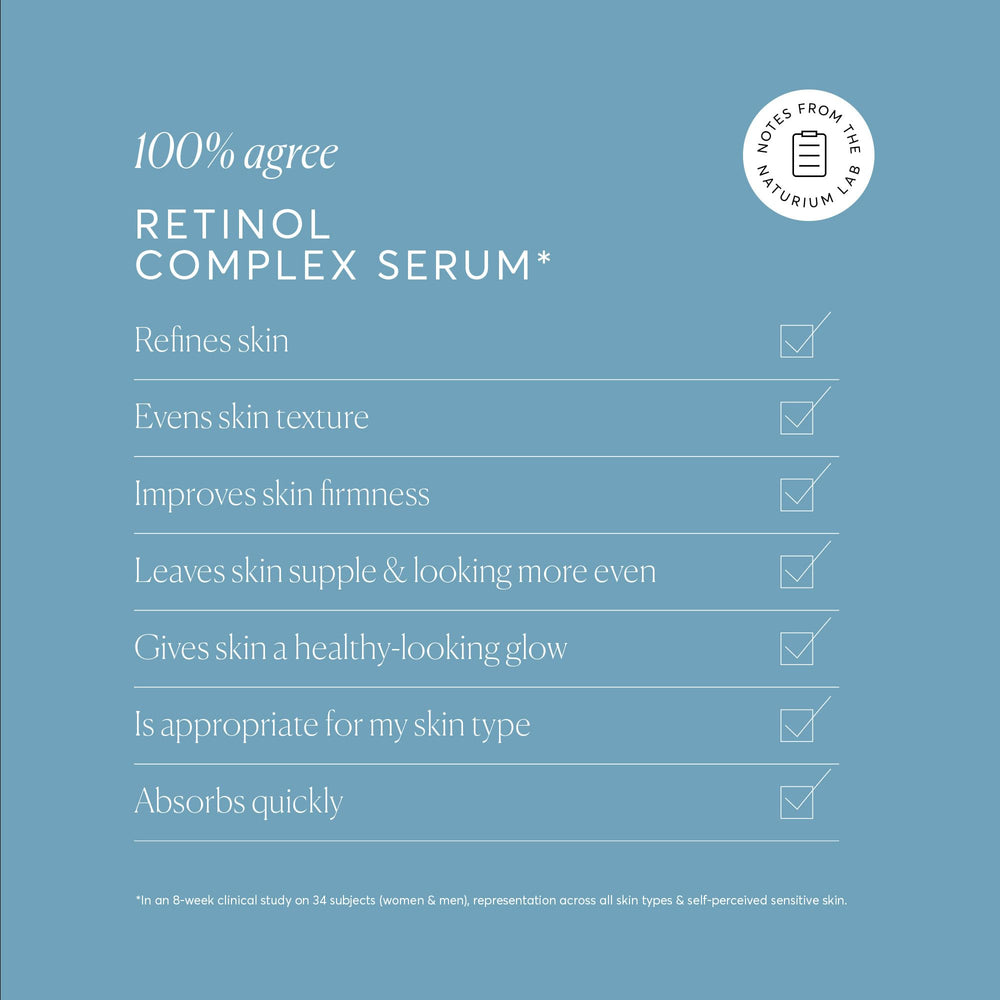 Naturium Retinol Complex Serum night-time routine—apply 1-2 pea-sized drops.