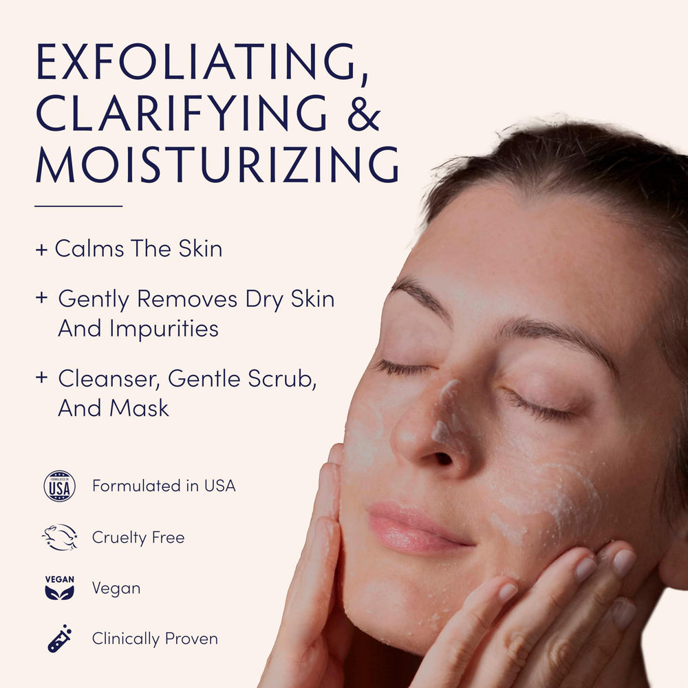 Naturopathica Oat Cleansing Polish being applied to hands for gentle cleanse