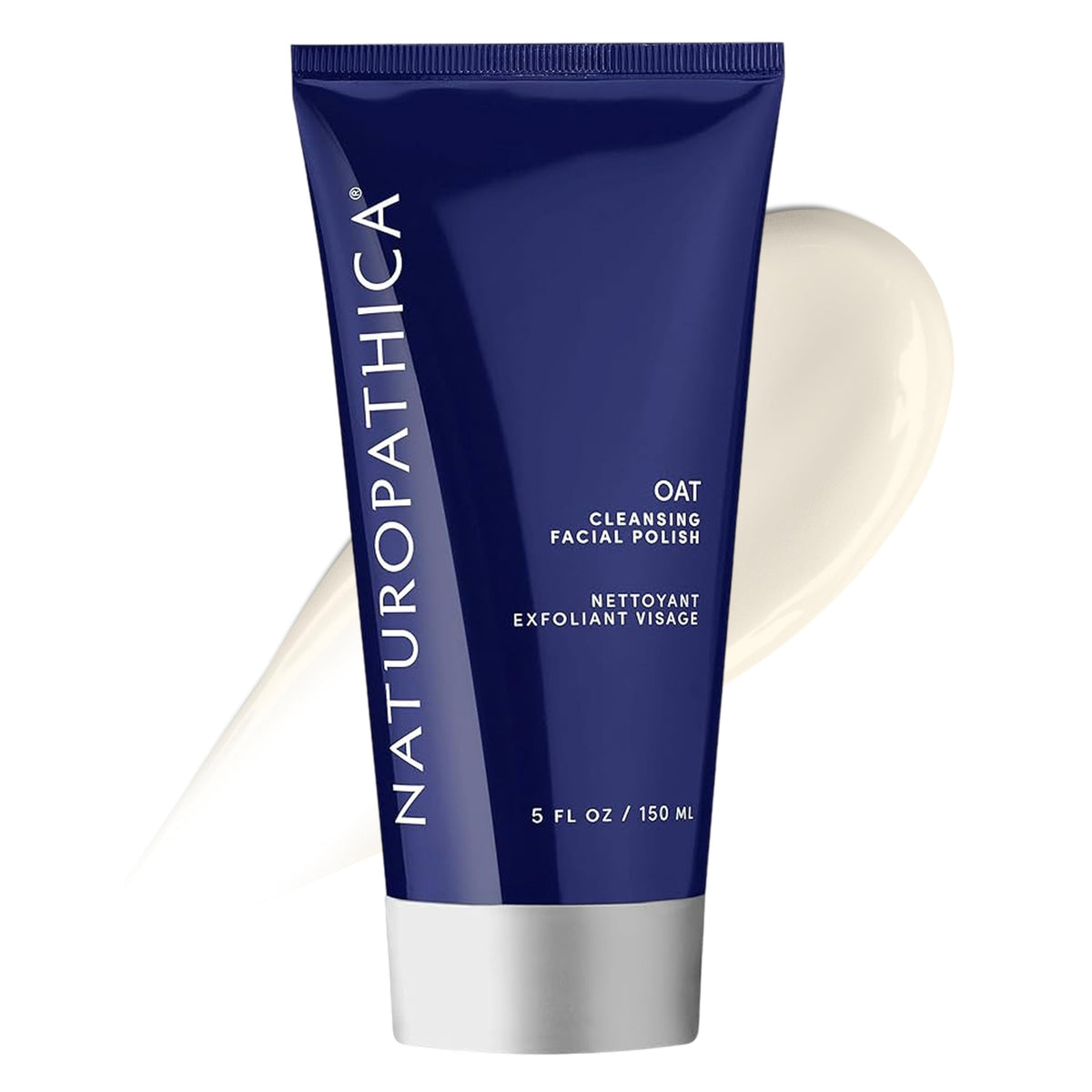 Naturopathica Oat Cleansing Polish jar closeup showing luxurious texture for radiant skin