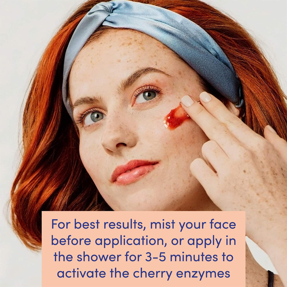 Close look at cherry puree texture in Naturopathica Brightening Enzyme Peel