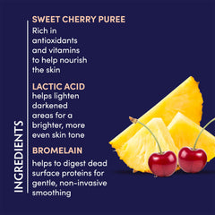 Applying Naturopathica Sweet Cherry Brightening Enzyme Peel mask to the face for treatment