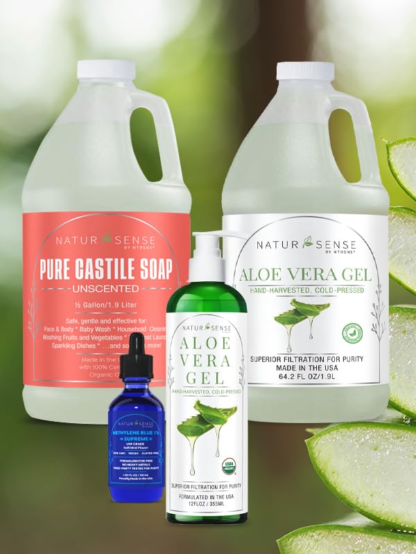 NaturSense Aloe Gel pump application on skin for quick moisture.