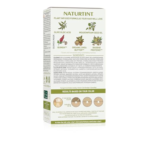 Naturtint 10N Light Dawn Blonde tube close-up highlights ammonia-free formula.