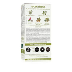 Naturtint 1N Ebony Black application steps illustration for mess-free home coloring.