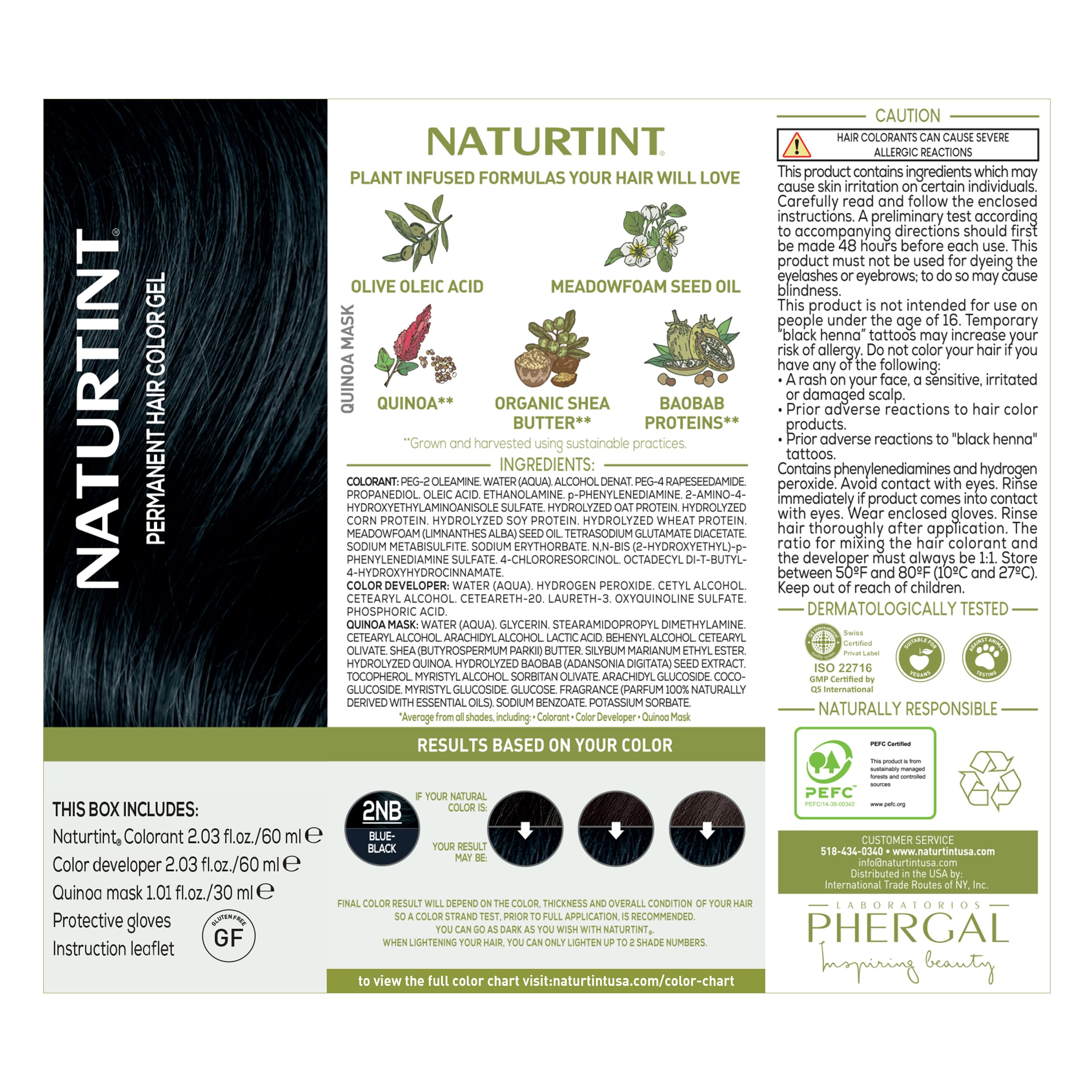 Naturtint 2NB Blue Black after-color result shows vibrant tone.