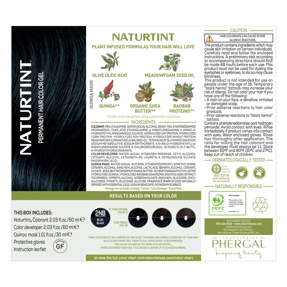 Naturtint 2NB Blue Black after-color result shows vibrant tone.