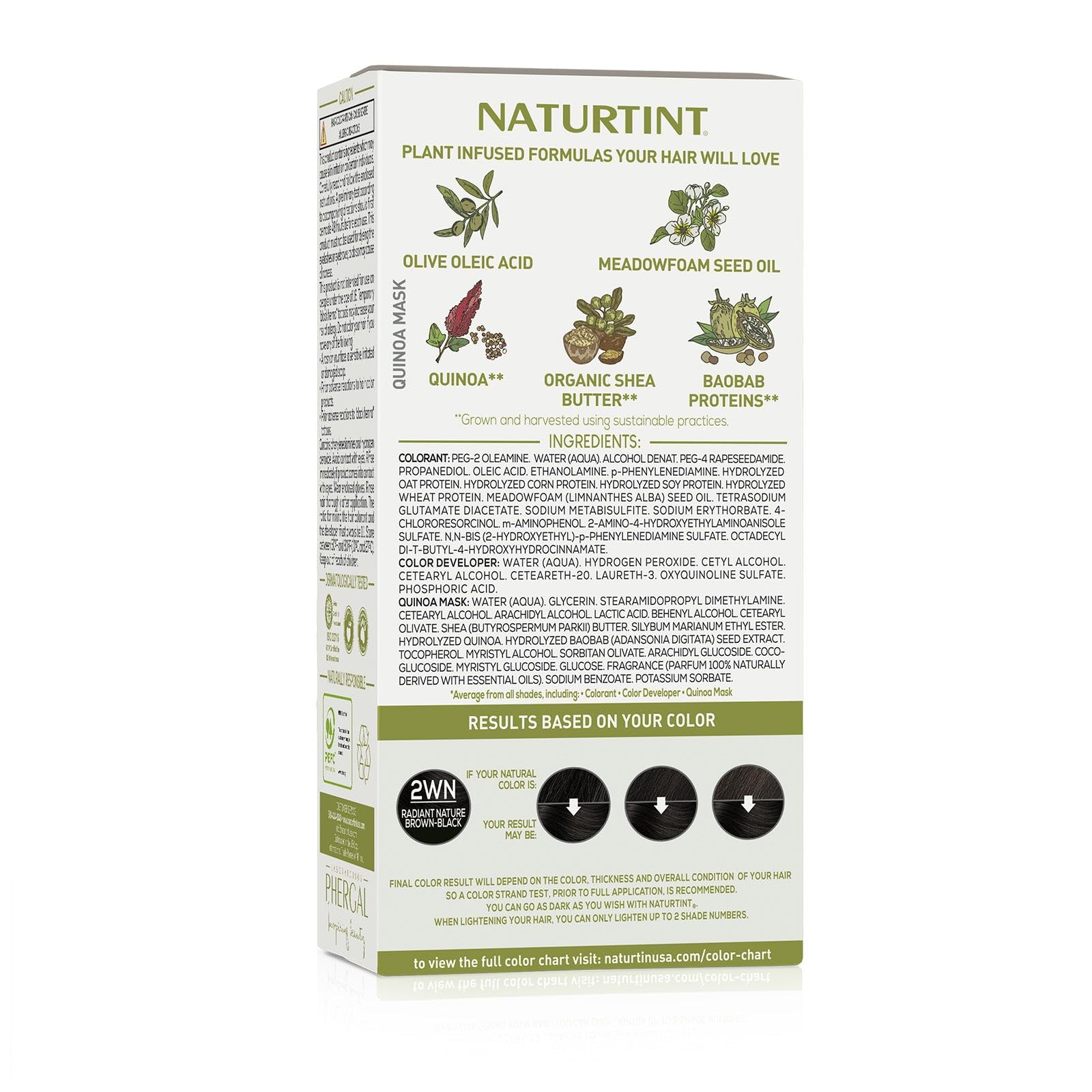 Naturtint 2WN radiant nature brown black packaging — packaging may vary, vegan and cruelty-free branding