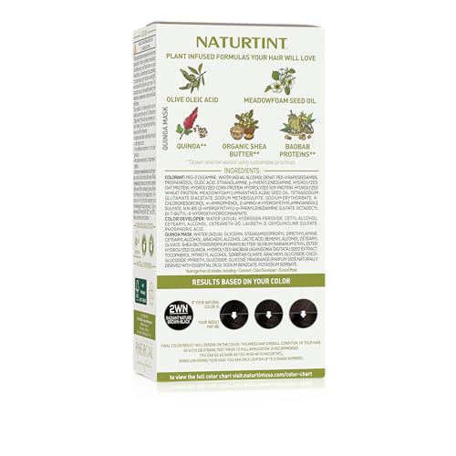Naturtint 2WN radiant nature brown black swatches — natural-looking shade preview with potential full gray coverage