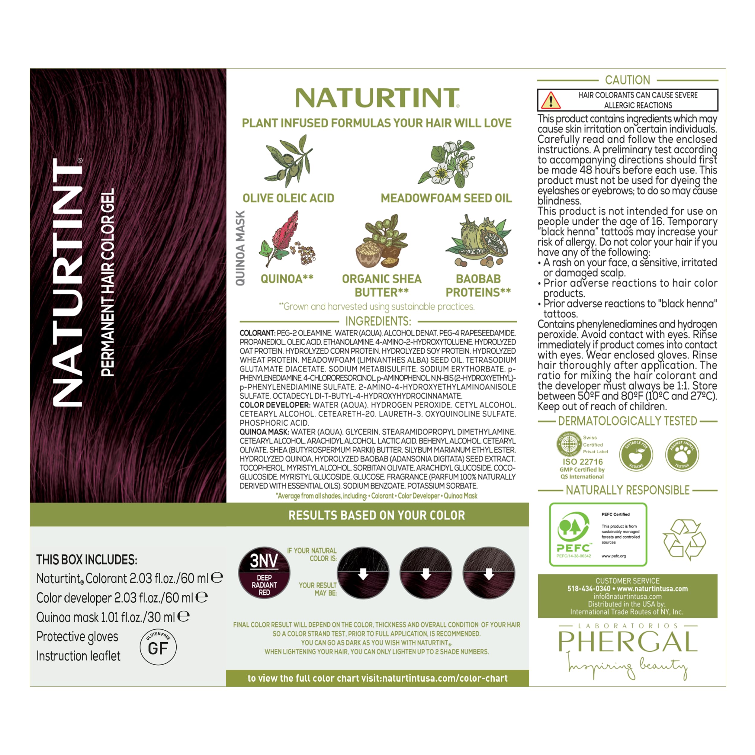 Naturtint 3NV Radiant Red color-mix bowl, ready for even, salon-like results.