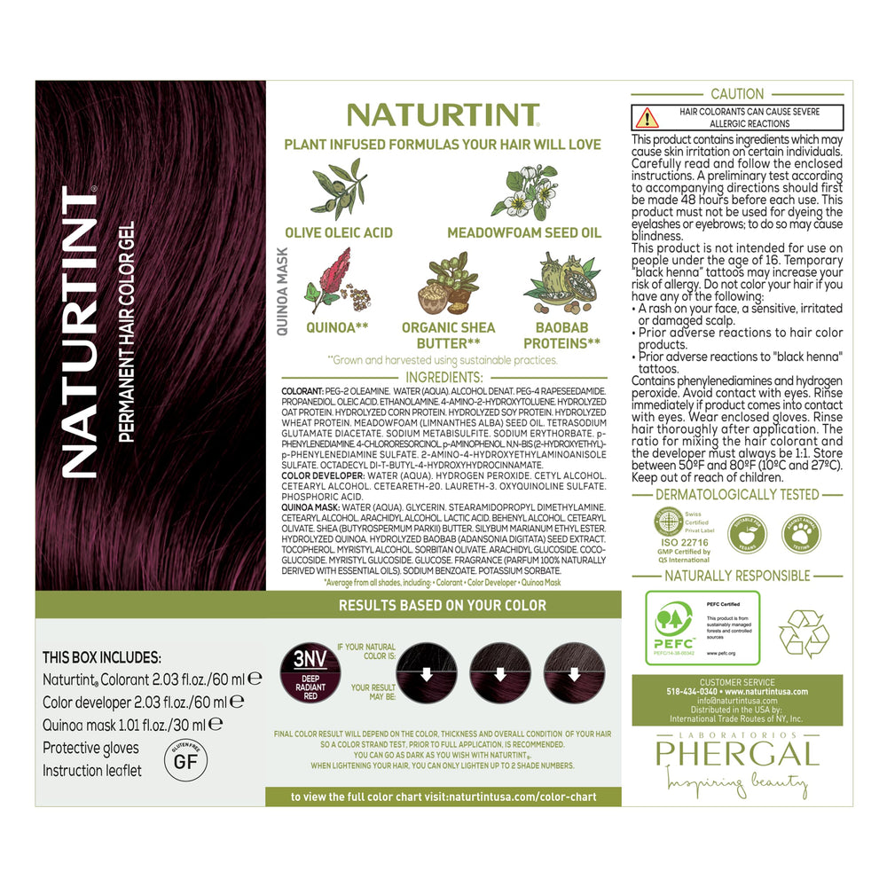 Naturtint 3NV Radiant Red color-mix bowl, ready for even, salon-like results.