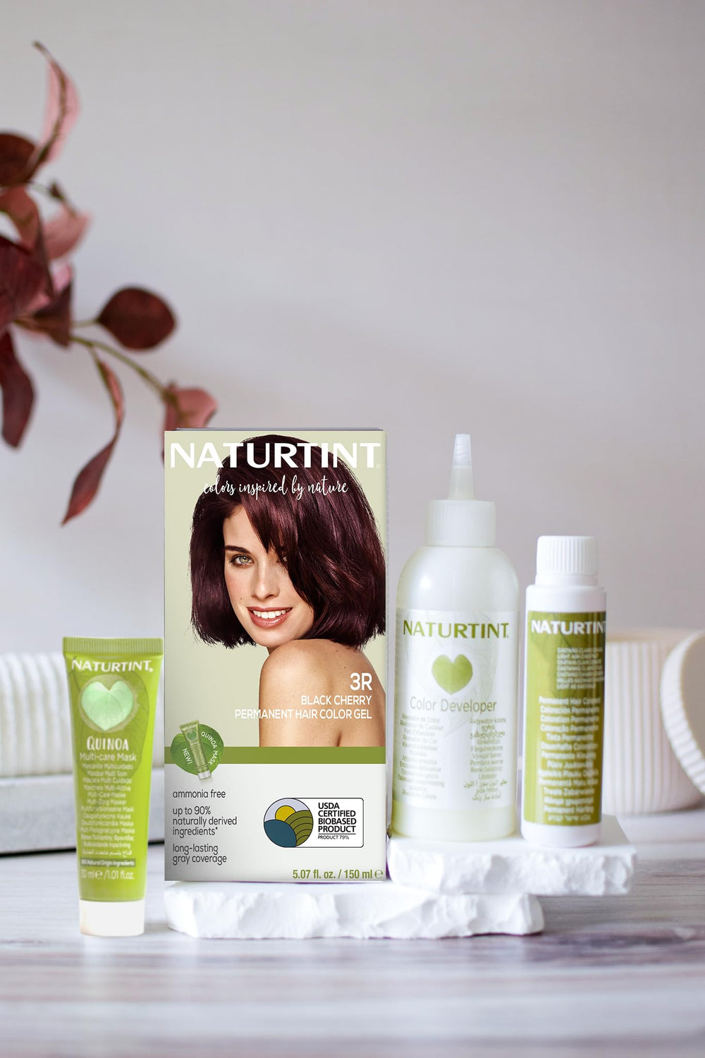 Naturtint 3R Black Cherry application mix demonstrates creamy, easy color preparation.