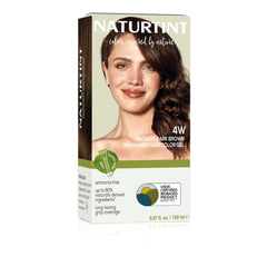 Naturtint 4W Radiant Dark Brown packaging shown for at-home color that’s ammonia-free.