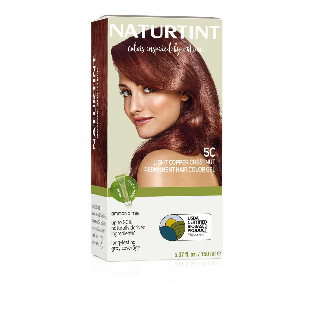 Naturtint 5C bottle and box shows ammonia-free color for at-home coloring