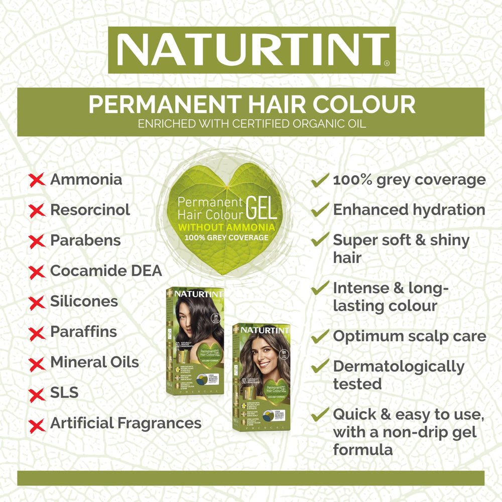 Naturtint 5G shiny hair after color application