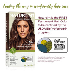 Naturtint 5GM Chocolate Chestnut color mix demonstrates natural looking shade results