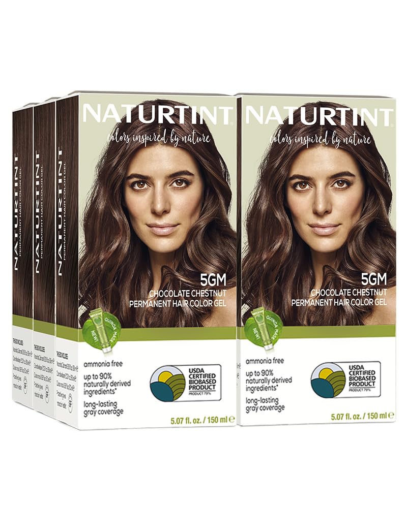 Naturtint 5GM Chocolate Chestnut packaging shows ammonia free cruelty free color option
