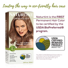 Naturtint 6G application process demonstrates easy and even color at home.