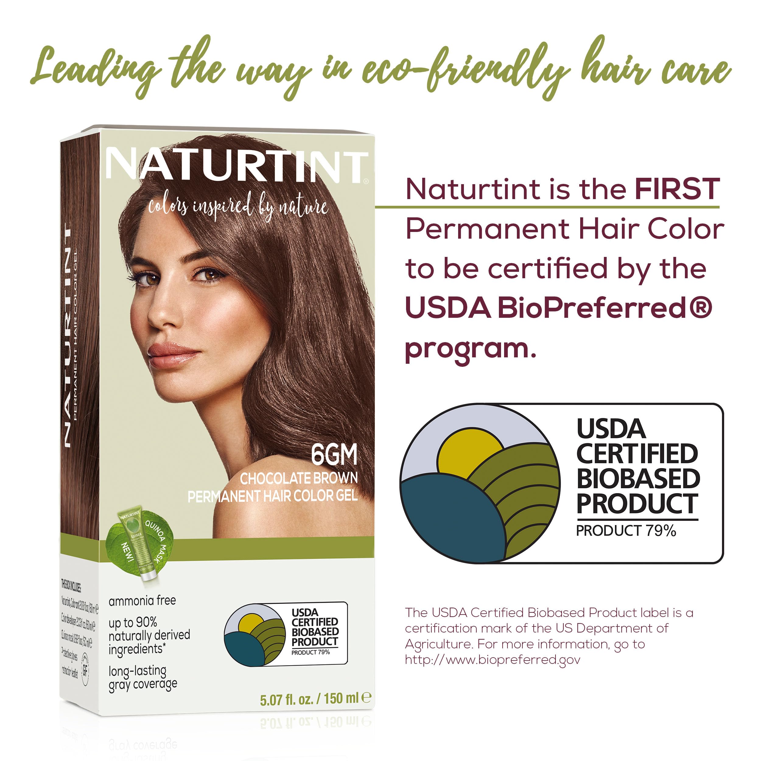 Naturtint 6GM at-home application gloves indicate mess-free color process