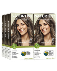 Naturtint 6N Dark Blonde packaging highlights ammonia-free formula for at-home coloring
