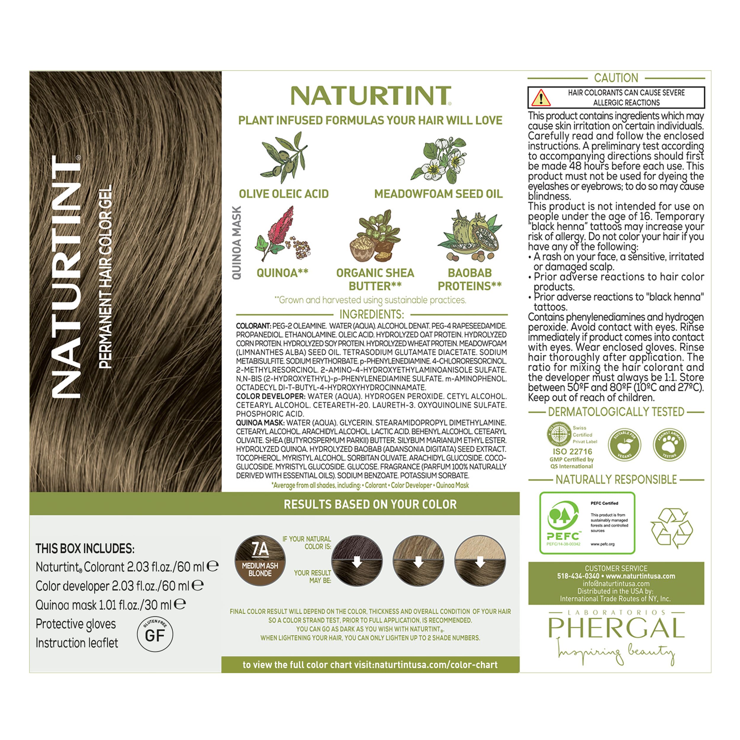 Naturtint 7A brush shows precise application for balanced color distribution.