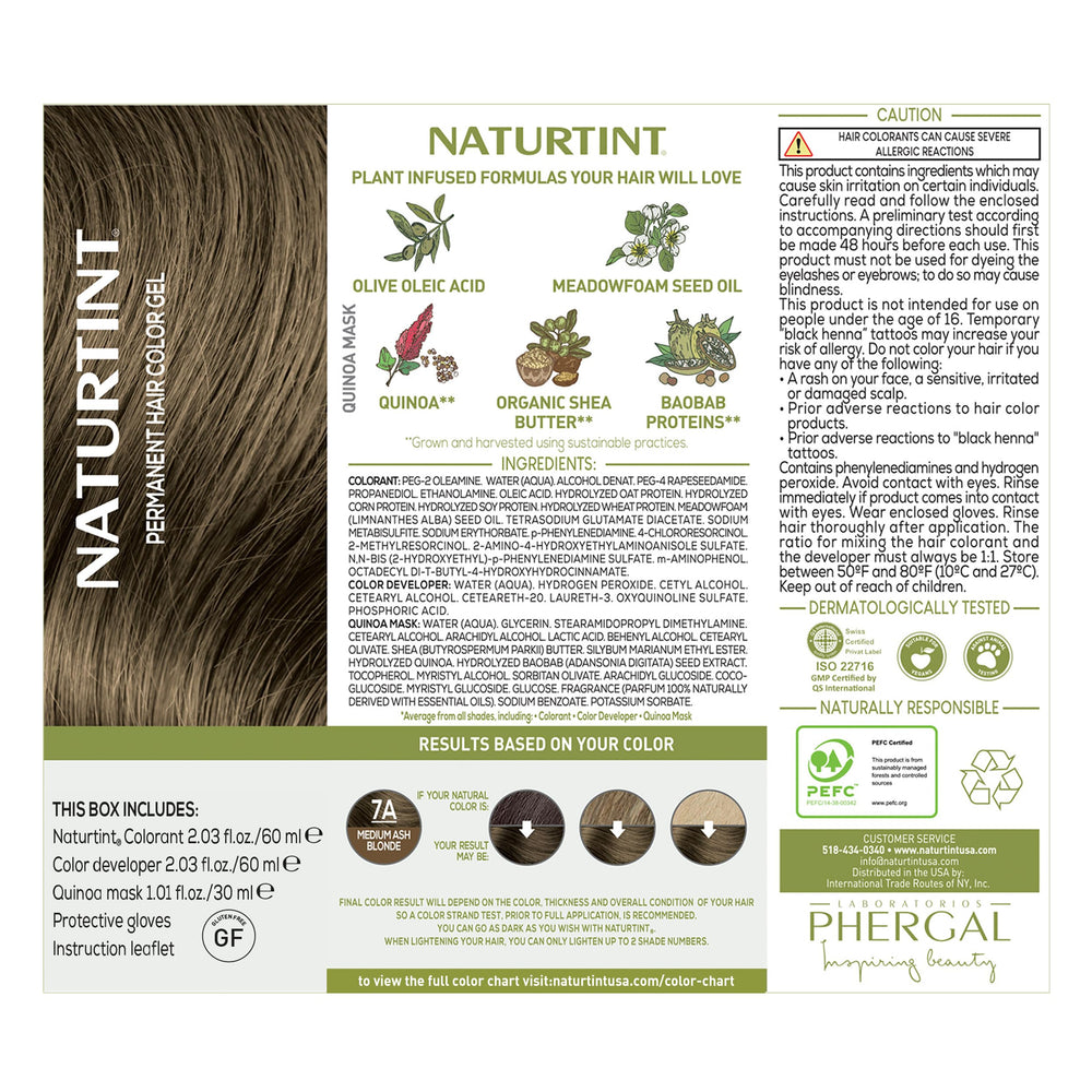 Naturtint 7A brush shows precise application for balanced color distribution.