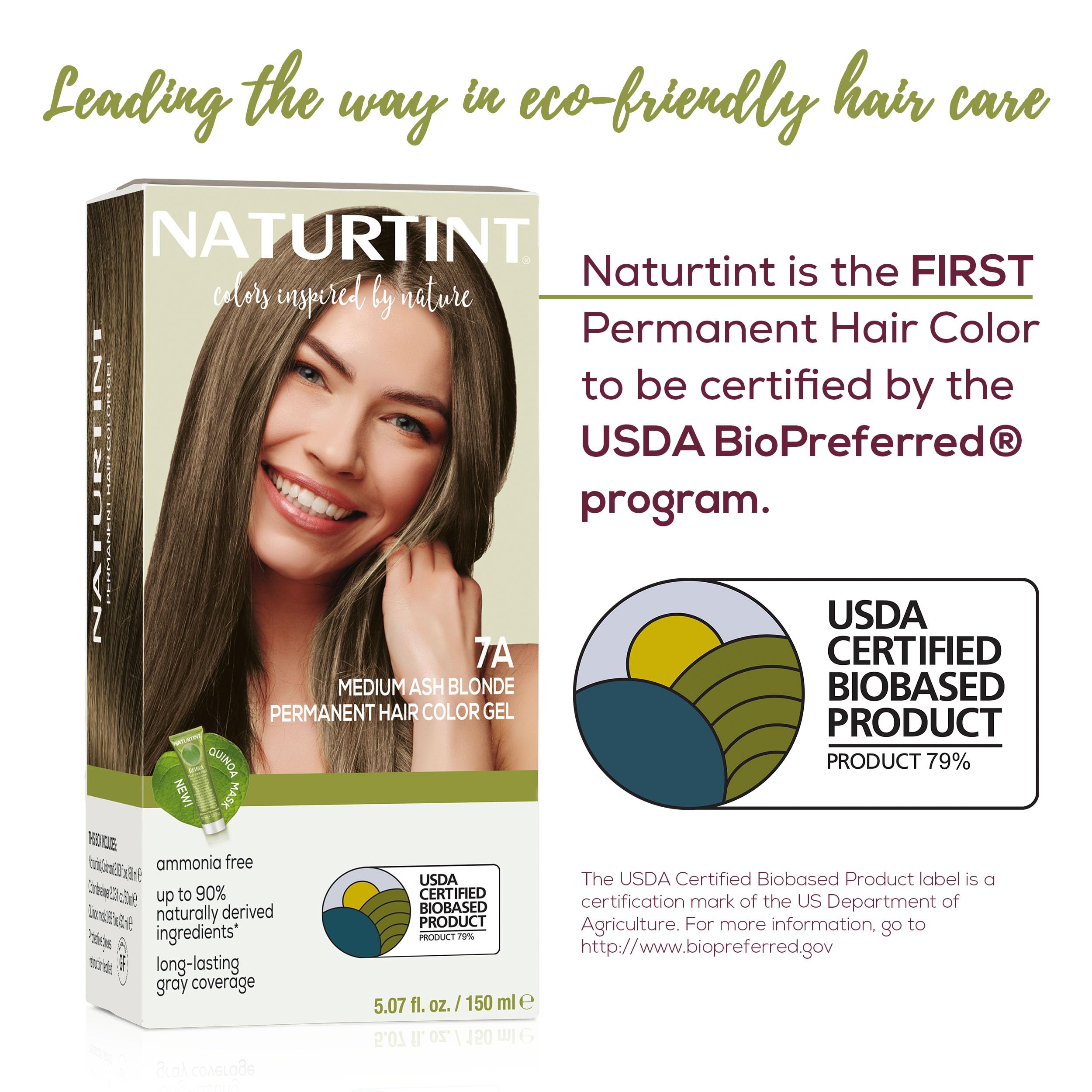 Naturtint 7A color-mix bottle demonstrates safe, non-ammonia formula in action.
