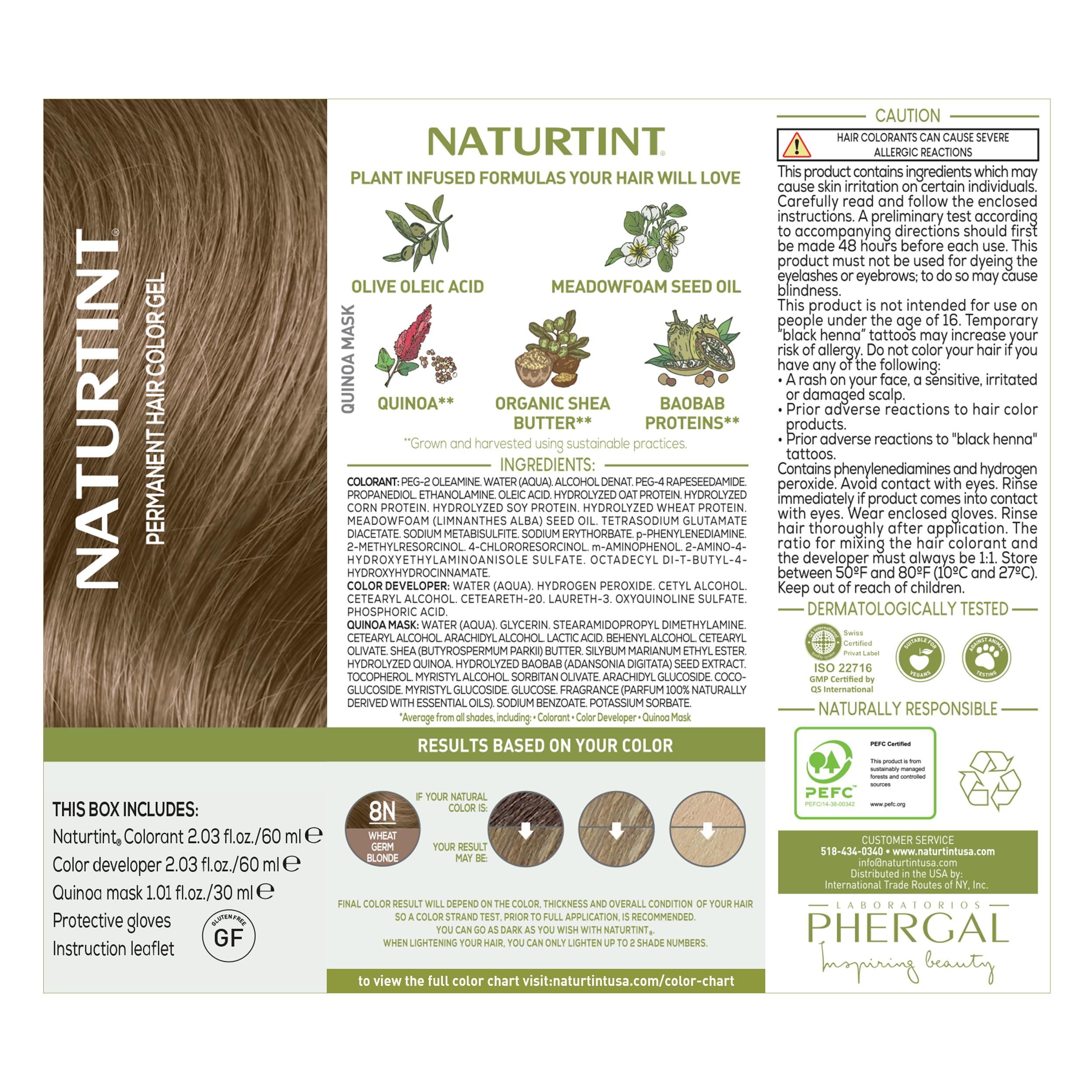 Naturtint 8N gloves image shows easy, clean color application