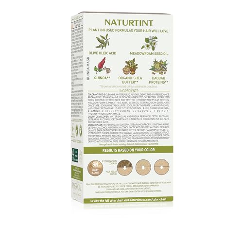 Naturtint 9N Honey Blonde color mix in bowl for easy application