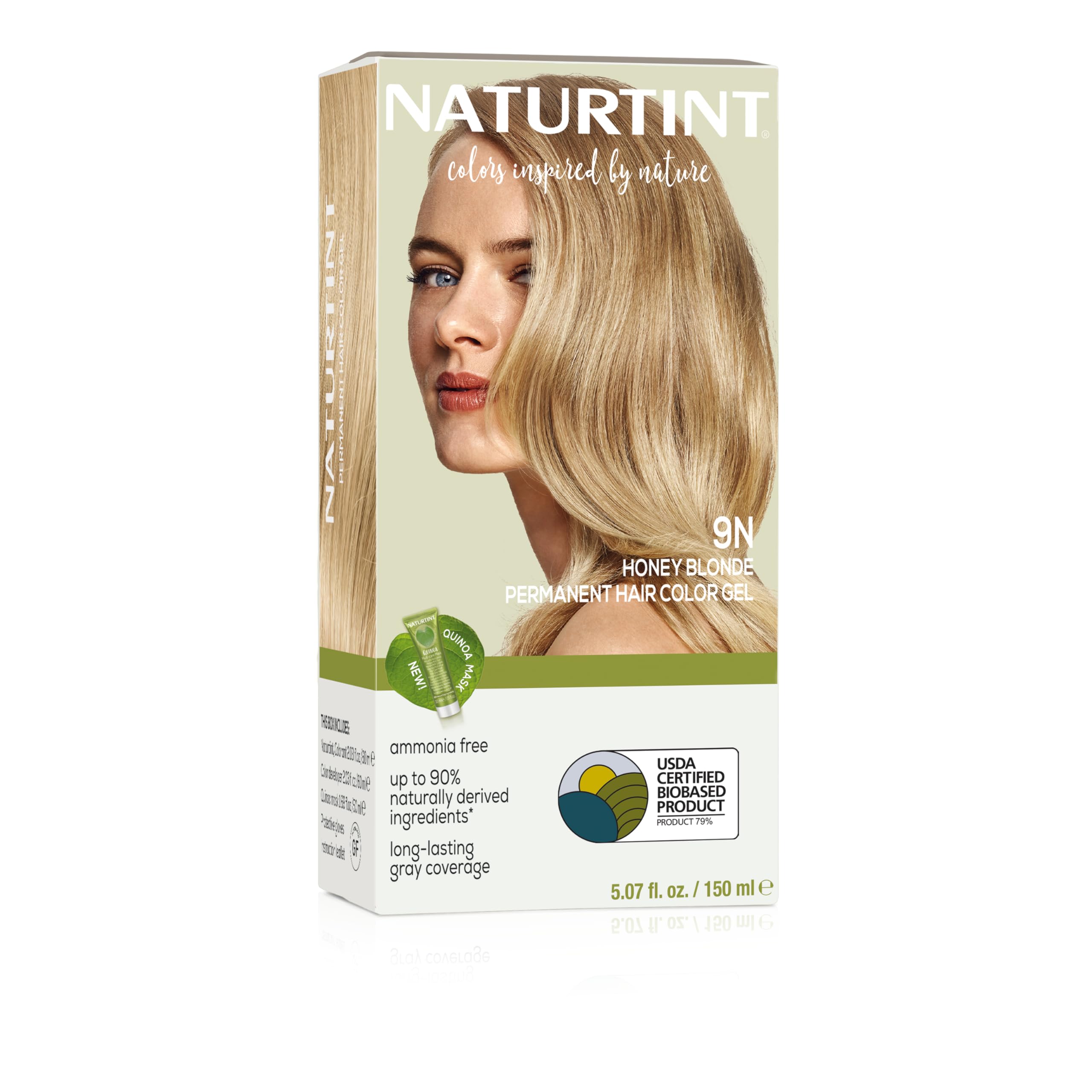 Naturtint 9N Honey Blonde packaging shows at-home color kit
